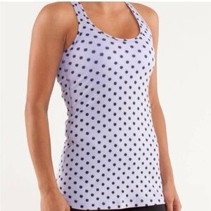 Lululemon polka dot purple tank top